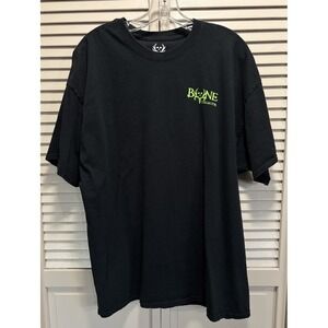 Bone Collector Graphic Logo Tshirt Crew Short Sleeve Size 2XL Blk/Green Skull